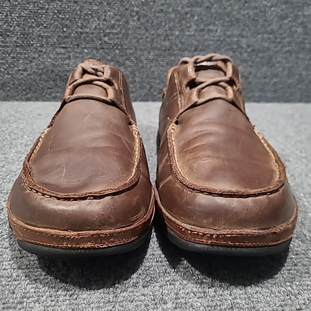 Olukai Men's Ohana Brown Leather Lace Up Convertible‎ Loafers Size US 11 - Picture 3 of 14
